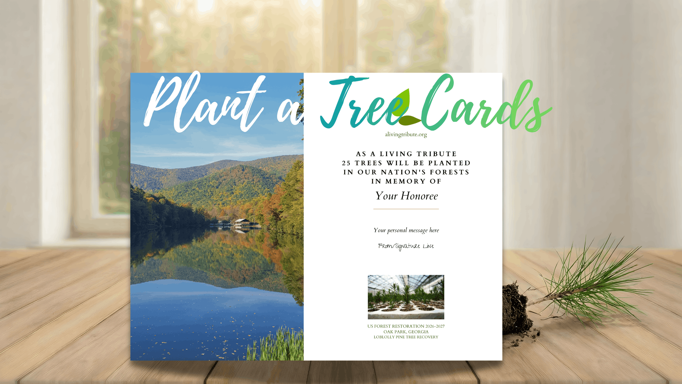A Living Tribute - Plant a Tree Card Guide
