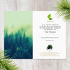Tree Planting in a US National Forest with Mailed Sympathy Greeting Card
