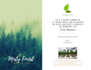 Tree Planting in a US National Forest with Mailed Sympathy Greeting Card