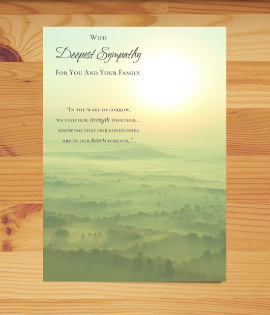 Misty Forest Sympathy Card